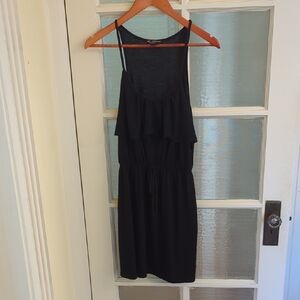 Delirious Black Ruffle Mini Dress